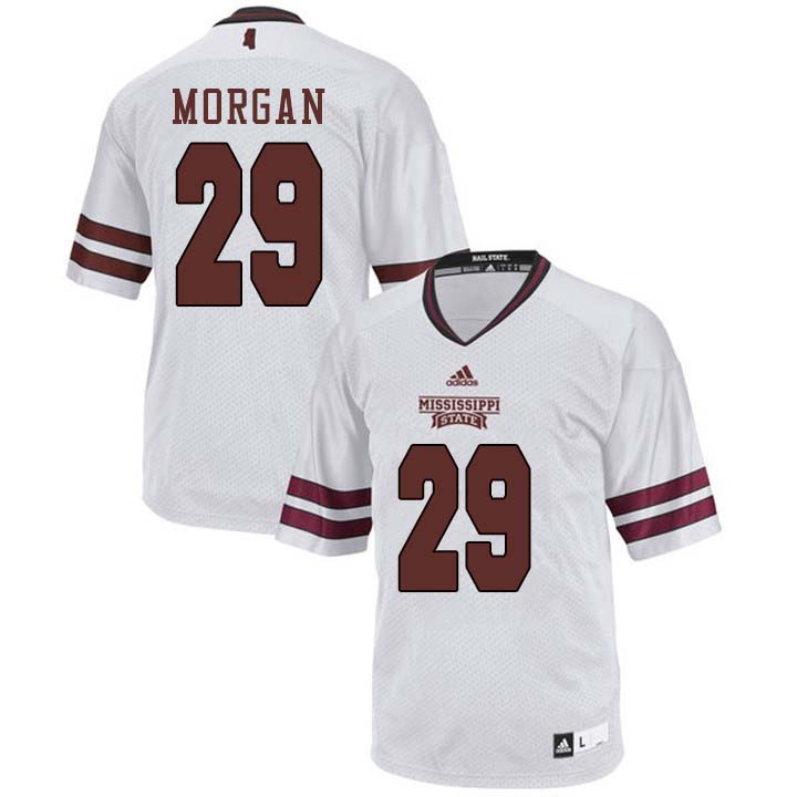 Men #29 C.J. Morgan Mississippi State Bulldogs College Football Jerseys Sale-White